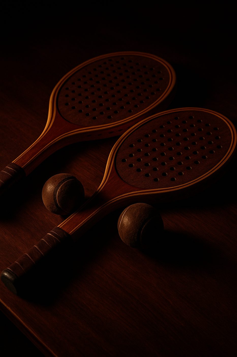 Historische Padelschläger